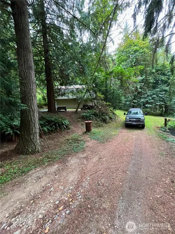 a view of a garden from a balcony
