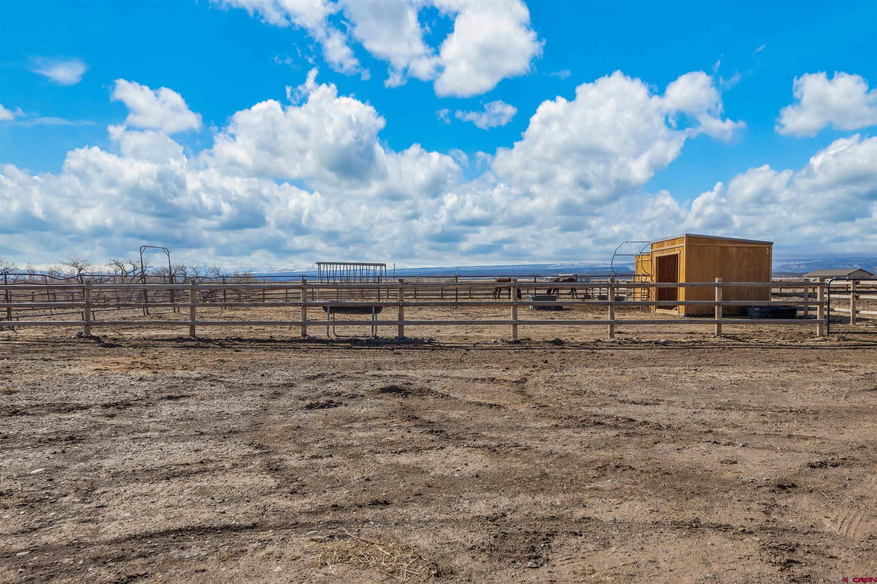 9838 5650th Road Olathe, CO 81425 - Photo 36 of 44 a view of a backyard with sitting area