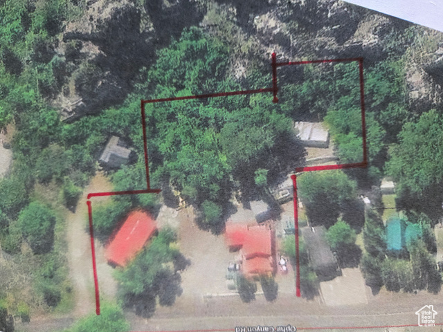 97 East Main Street Stockton, UT 84071 - Photo 57 of 58 Aerial view approximate size and shape of lot
