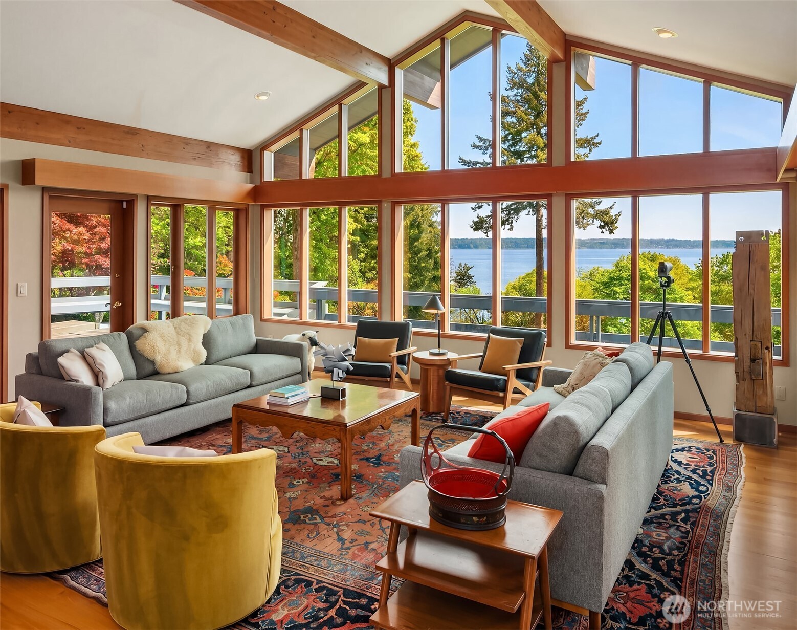 8425 Southwest 216th Street Vashon, WA 98070 - Photo 7 of 40 a living room with furniture and a large window