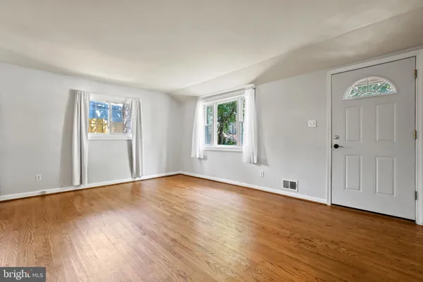 an empty room with window