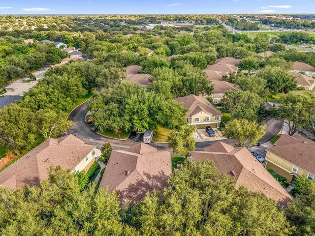a view of a garden with an outdoor space
