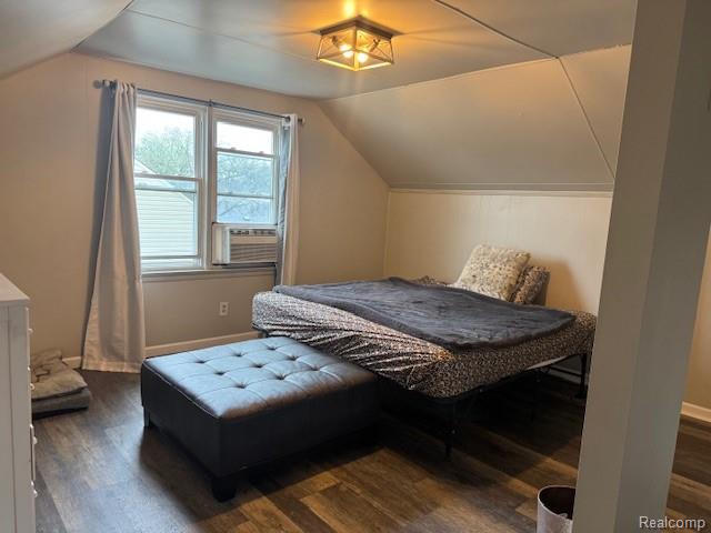 285 West Maple Road Clawson, MI 48017 - Photo 15 of 18 Bedroom with window cooling unit, vinyl flooring