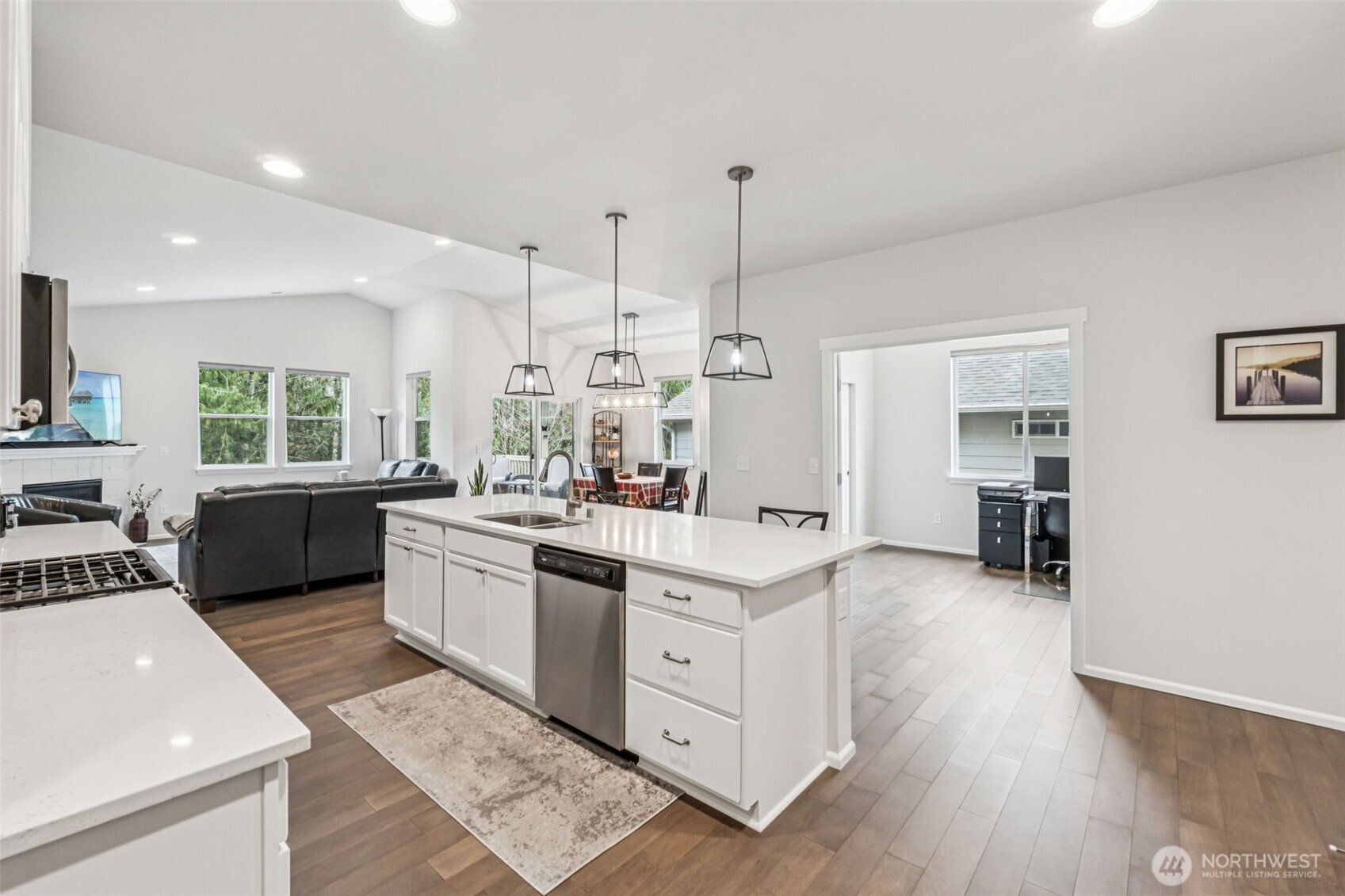1028 Alpine View Drive Mount Vernon, WA 98274 - Photo 10 of 27 a kitchen with a sink stove and wooden floor