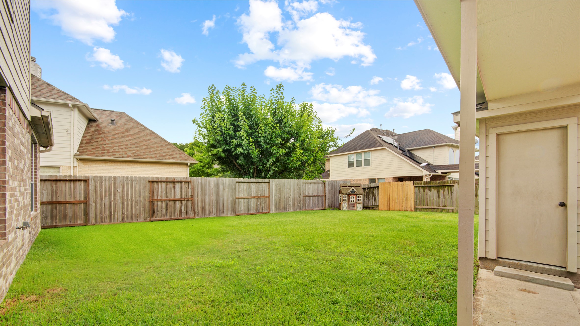 6007 Valhalla Drive Spring, TX 77379 - Photo 33 of 37 With generous green space and privacy fencing, the backyard provides a wonderful setting for everyday family enjoyment.