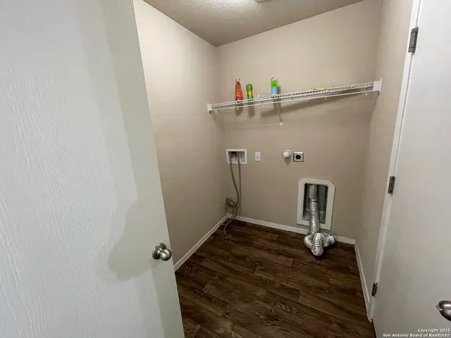 a close view of utility room