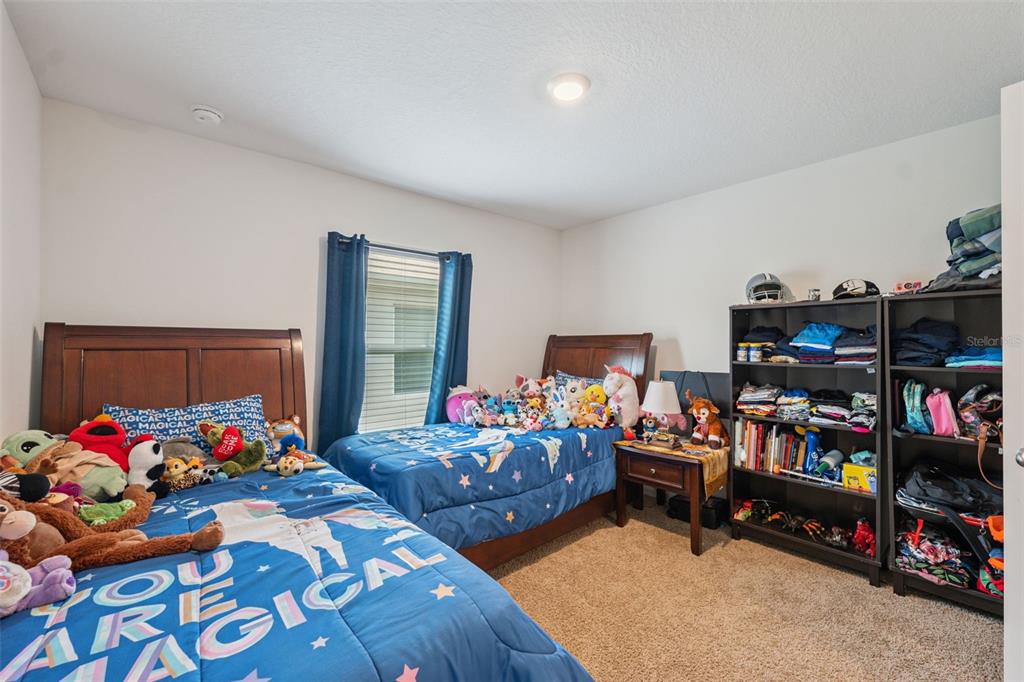 13196 Golden Lime Ave Spring Hill Spring Hill, FL 34609 - Photo 20 of 73 a bedroom with two beds and a potted plant