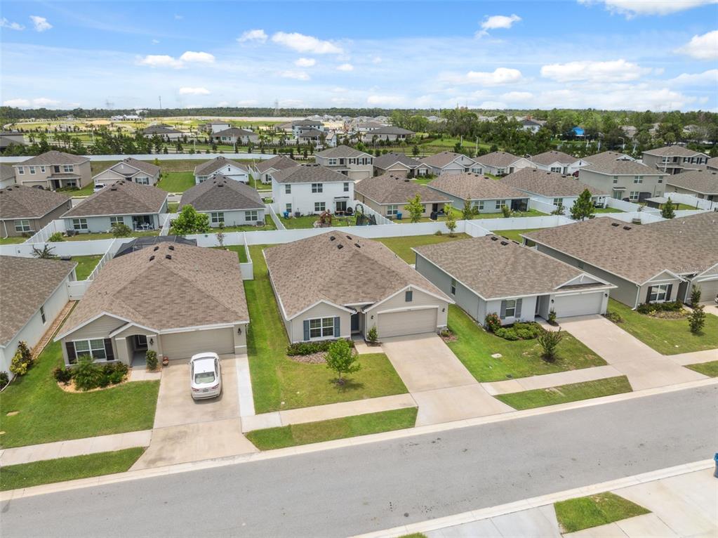 13196 Golden Lime Ave Spring Hill Spring Hill, FL 34609 - Photo 61 of 73 an aerial view of residential houses with outdoor space and parking