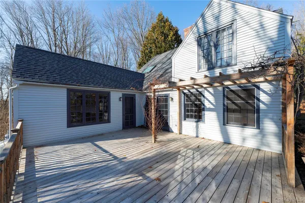 a view of a house with a roof deck