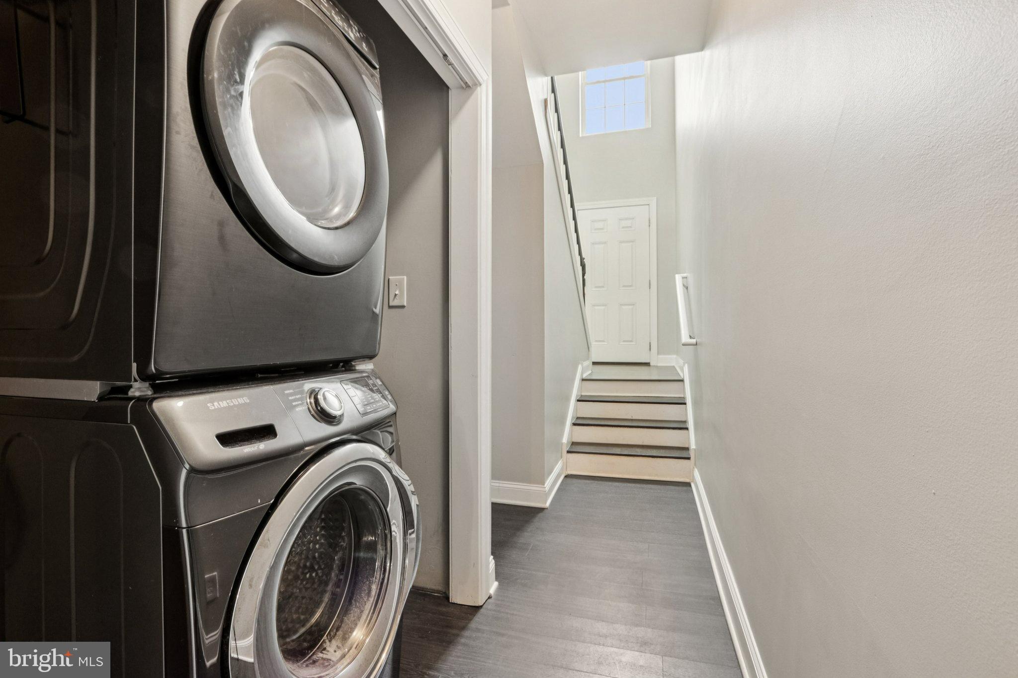 622 Fulton Street Conshohocken, PA 19428 - Photo 49 of 78 Modern laundry nook with stairway access.