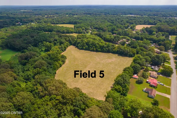an aerial view of a sign board