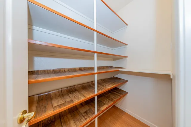 a view of a hallway with entryway