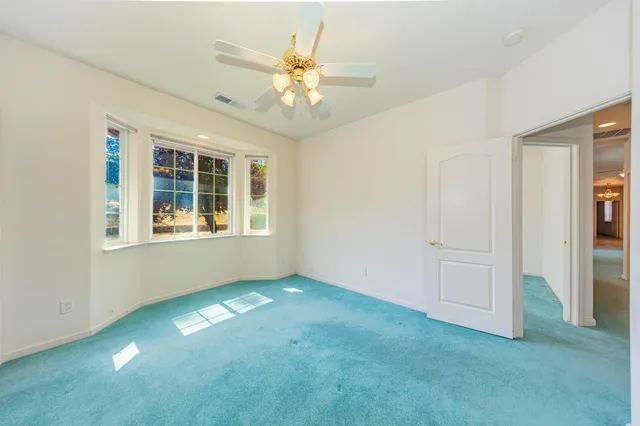 a view of small space with racks on the wall