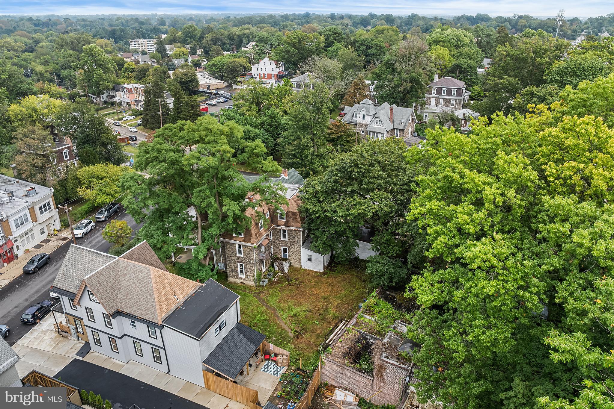 702 Oak Lane Philadelphia, PA 19126 - Photo 18 of 19 an aerial view of a house with a yard basket ball court and outdoor seating