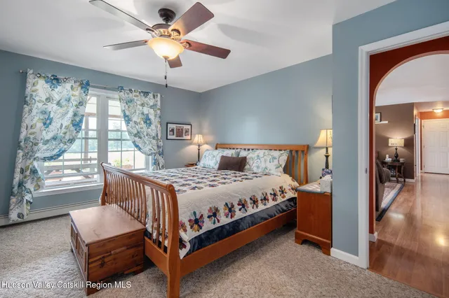 a view of the room with gym equipment