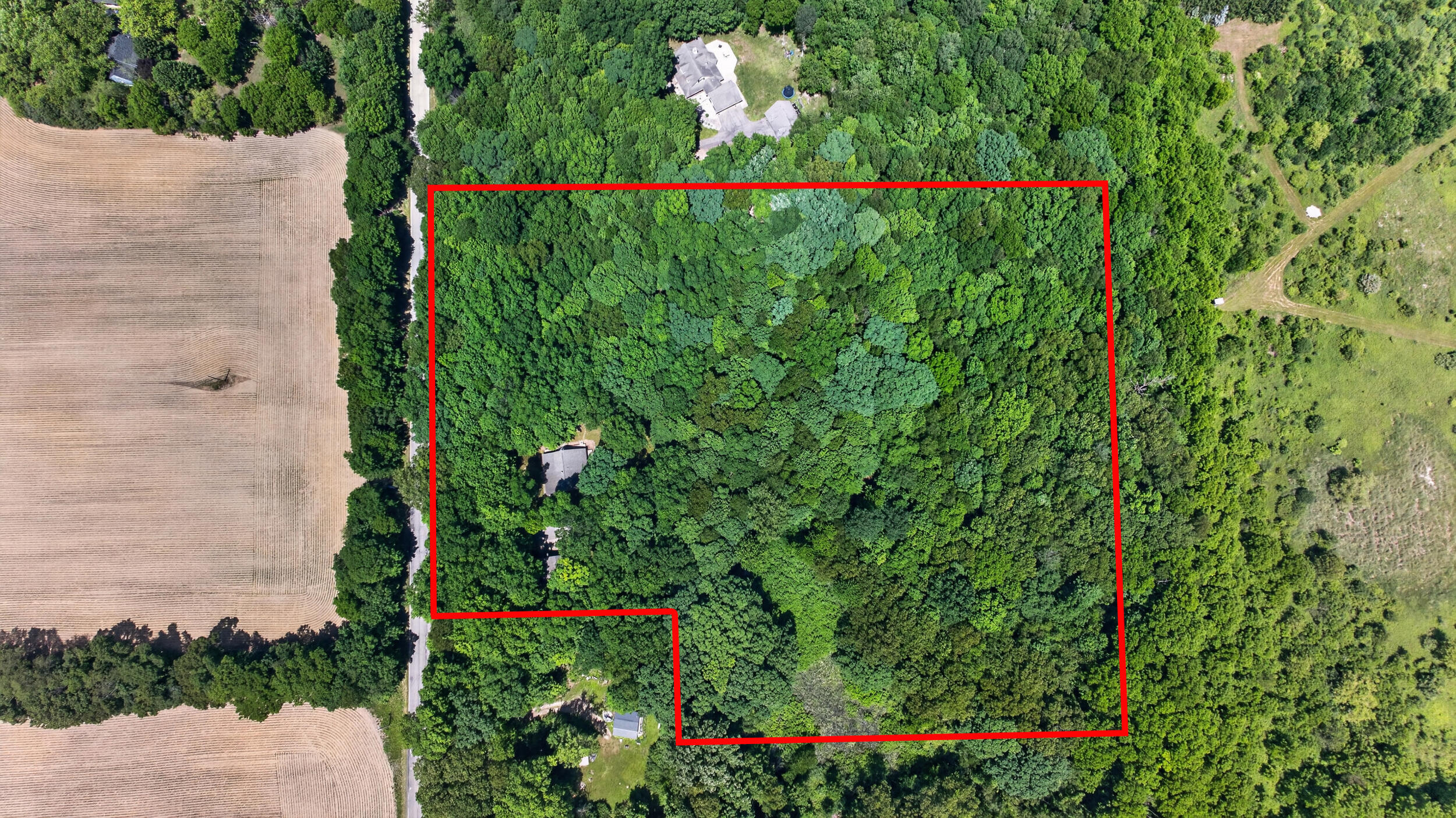 7789 Thorne Road Horton, MI 49246 - Photo 62 of 65 Aerial 2 with Property Marked