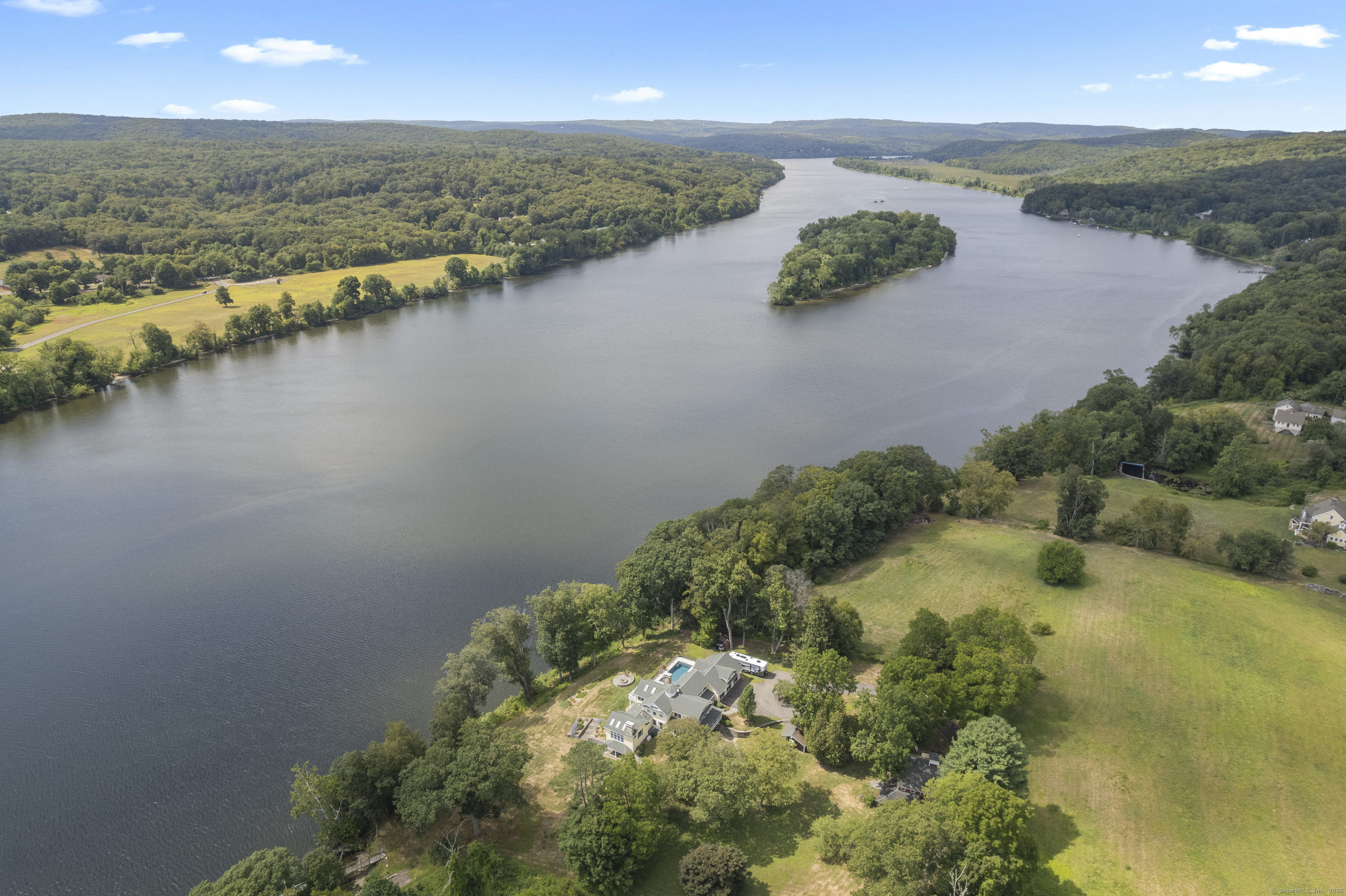 291 Injun Hollow Road Haddam, CT 06424 - Photo 26 of 30 an aerial view of a houses with ocean view