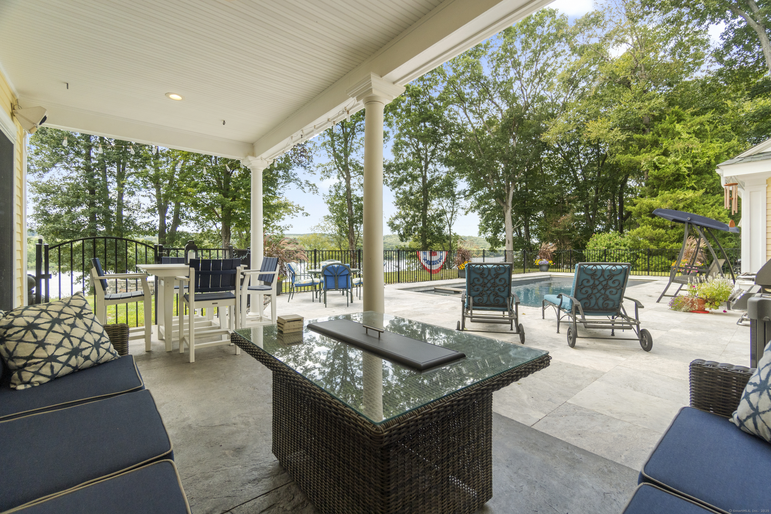 291 Injun Hollow Road Haddam, CT 06424 - Photo 10 of 30 a outdoor space with the couches and dining table with the garden view