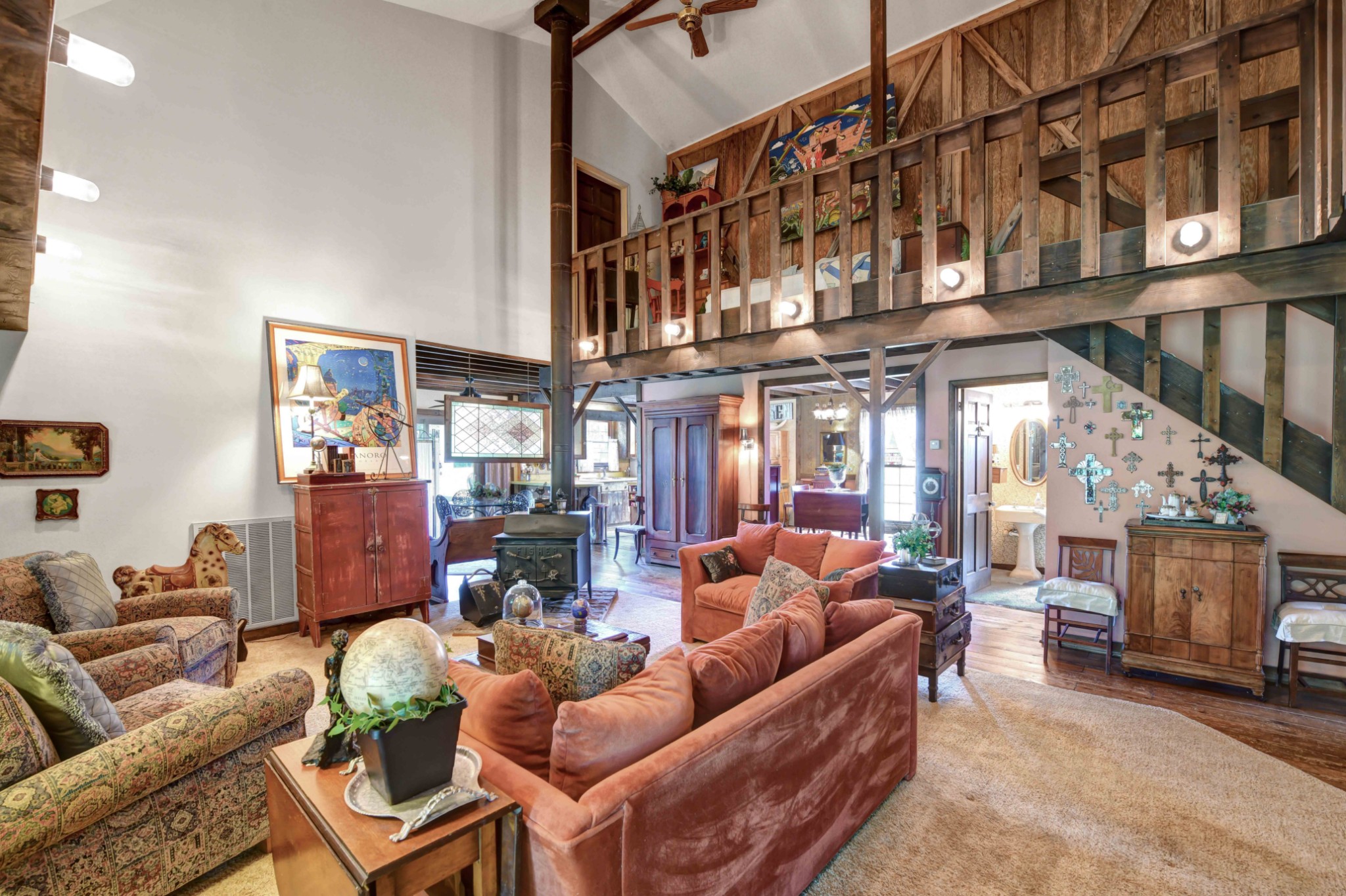 3309 Blazer Road Franklin, TN 37064 - Photo 11 of 37 a living room with furniture a fireplace and a large window