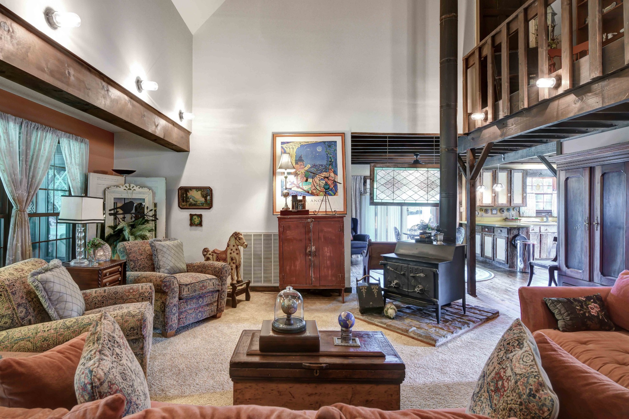 3309 Blazer Road Franklin, TN 37064 - Photo 10 of 37 a living room with furniture a fireplace and a large window