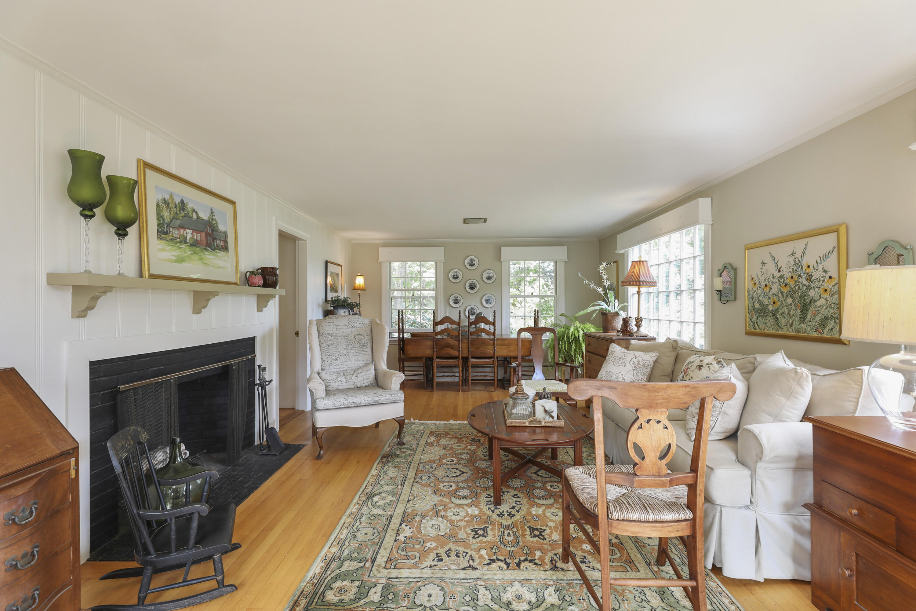 2 Sea Cove Road Cumberland Foreside, ME 04110 - Photo 16 of 53 great room with fireplace