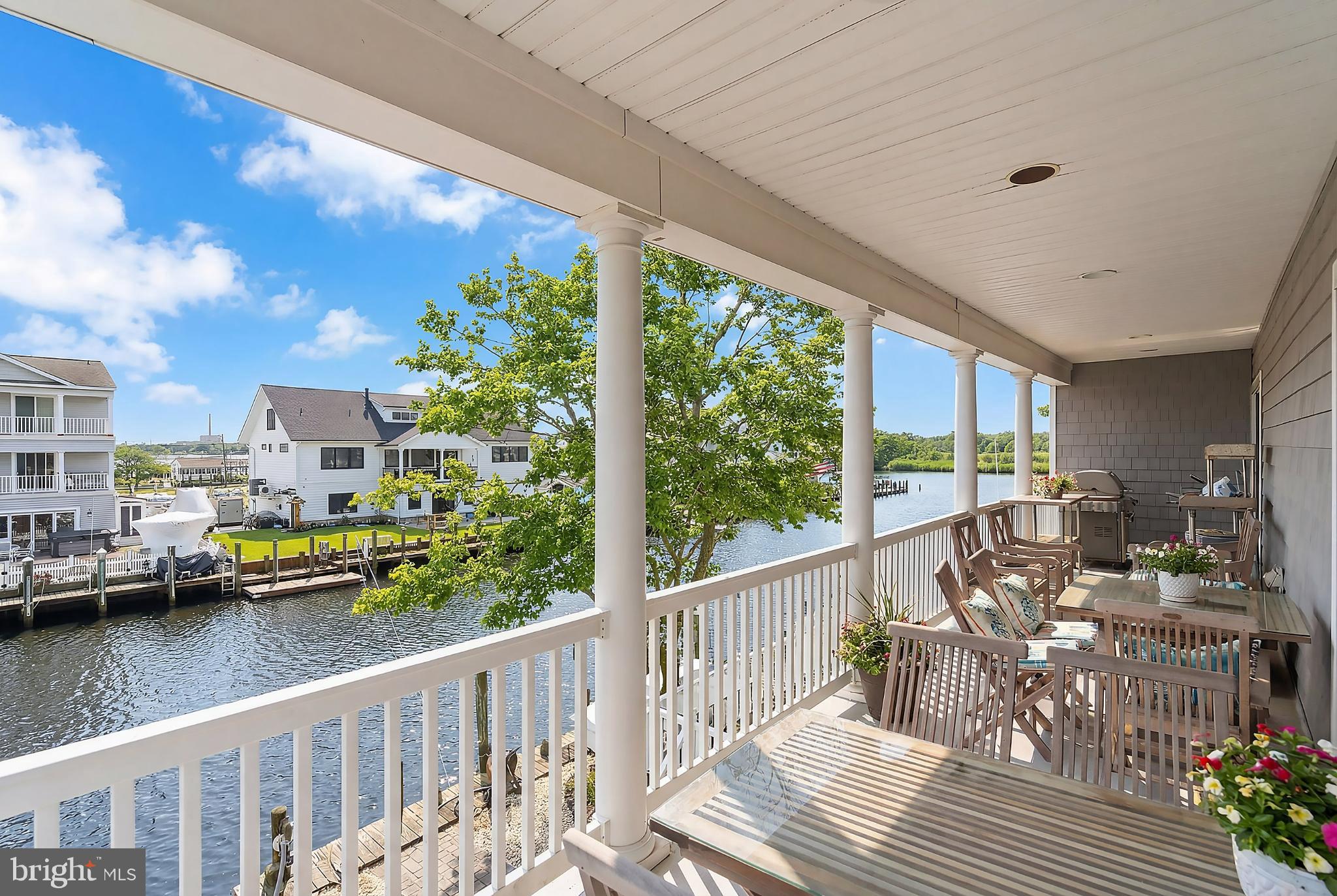 33 Sands Point Road Waretown, NJ 08758 - Photo 36 of 79 a view of a balcony with lake view and sitting space