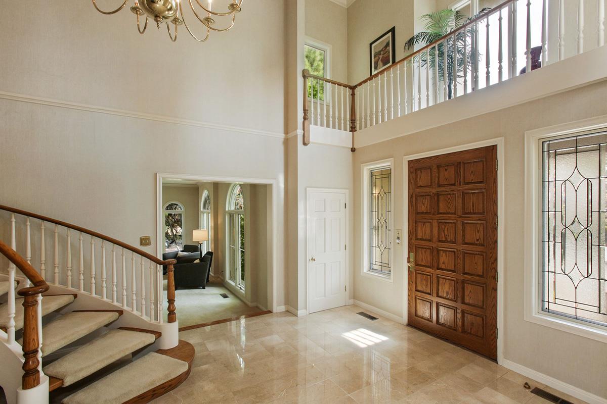 Stonepine Road Hillsborough, CA 94010 - Photo 6 of 25 a view of an entryway with staircase