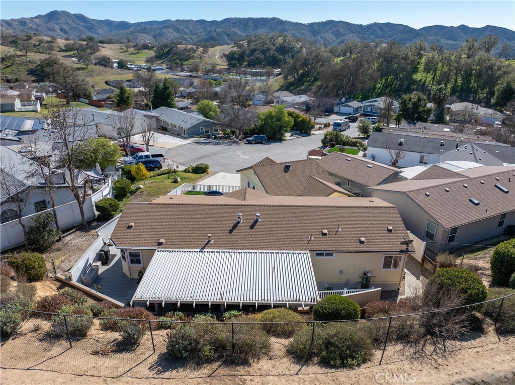 4135 Peruvian Way Paso Robles, CA 93446 - Photo 37 of 45 Drone view of the rear view of the house from above.