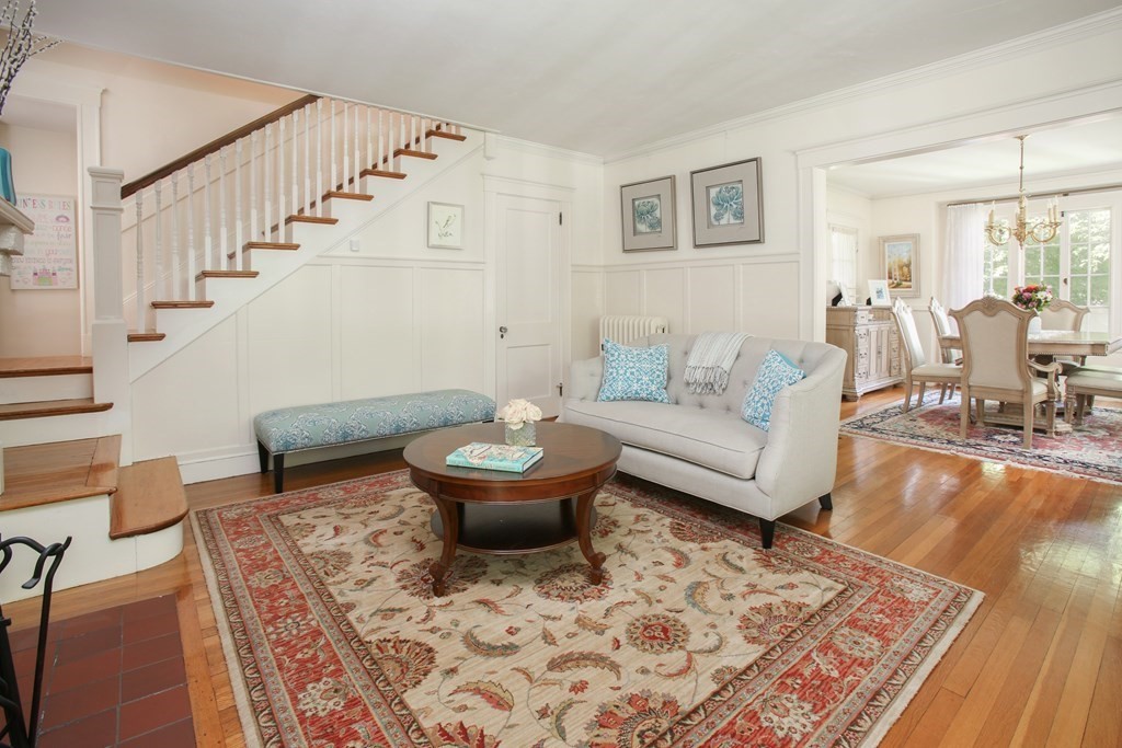 5 Braeburn Road Newton, MA 02466 - Photo 3 of 19 a living room with furniture and a rug