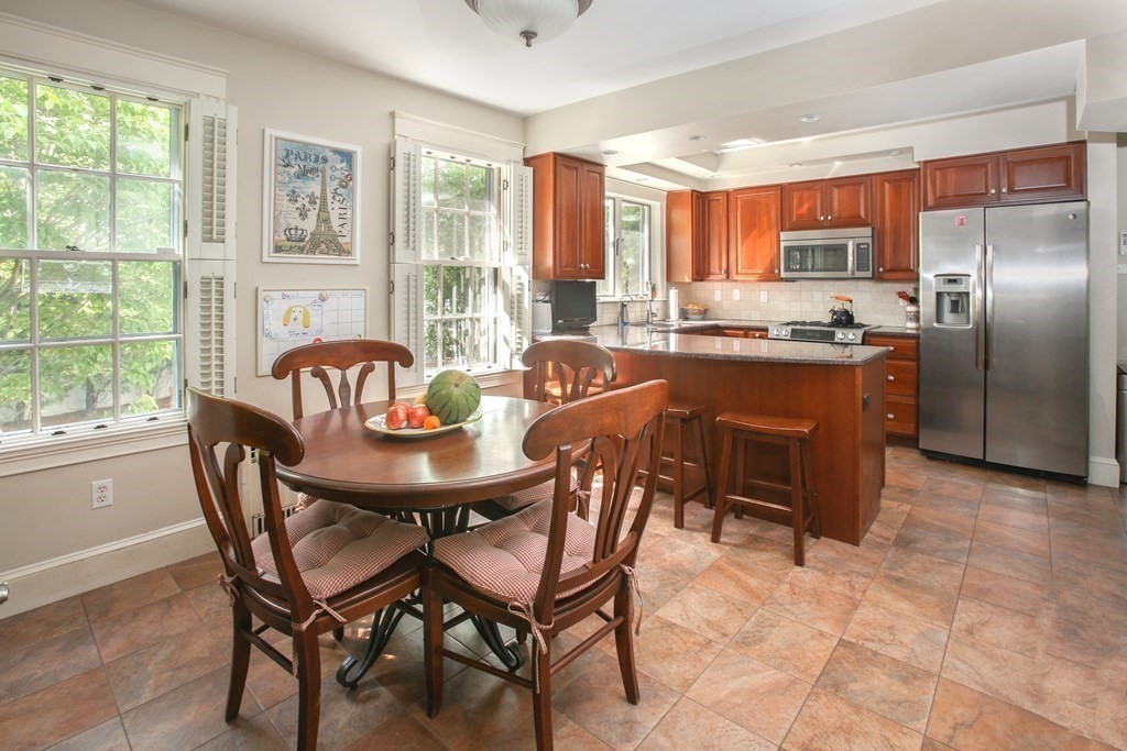 5 Braeburn Road Newton, MA 02466 - Photo 6 of 19 a view of a dining room with furniture window and outside view