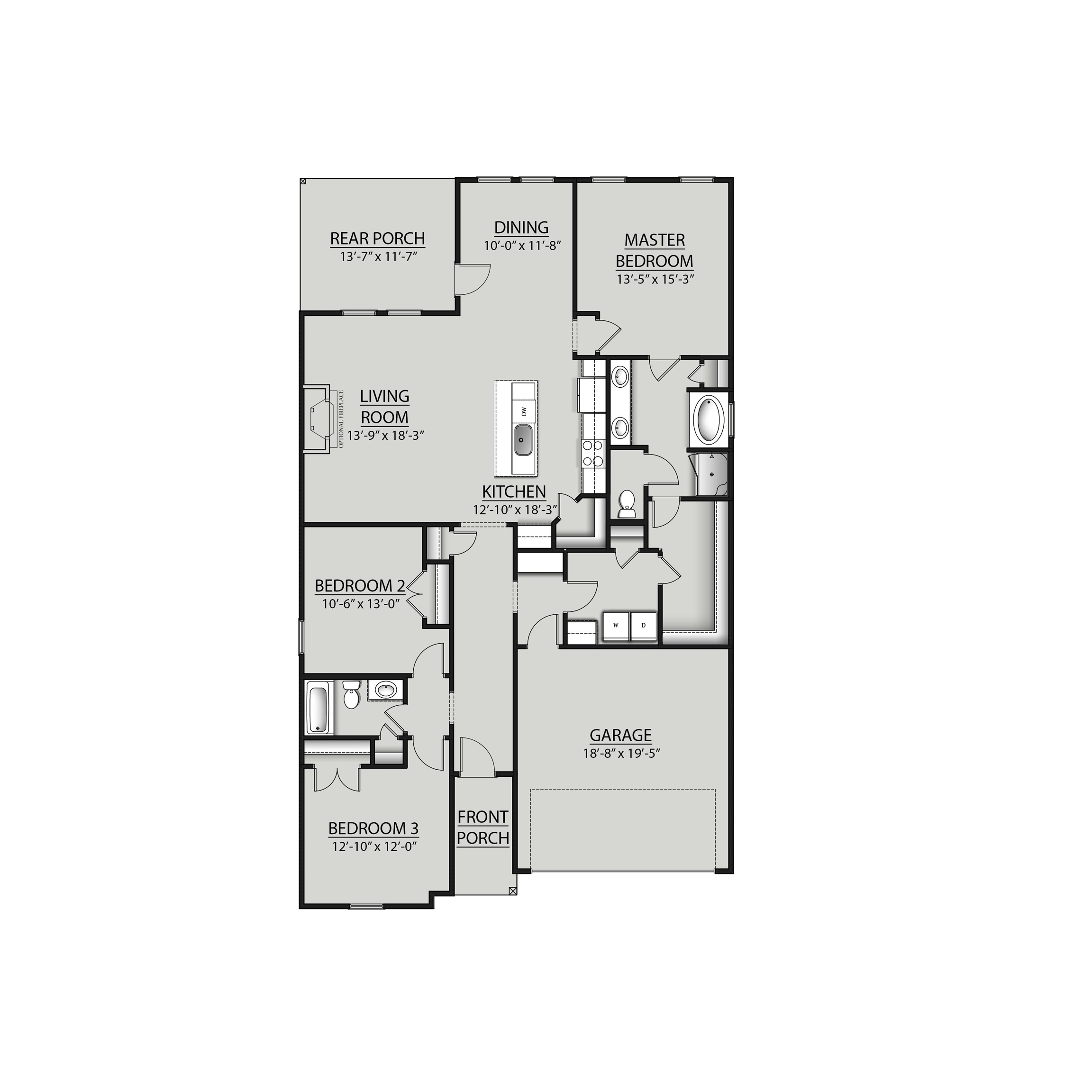 11202 Seaglass Circle Foley, AL 36535 - Photo 2 of 2 Floor plan
