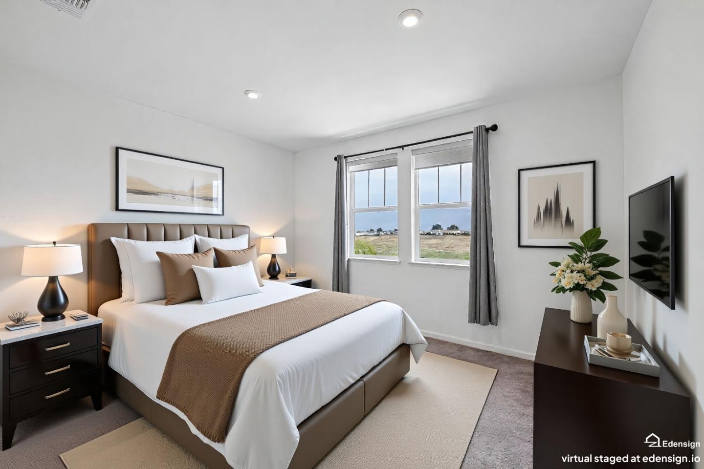 2984 Ridgecrest Drive Lincoln, CA 95648 - Photo 27 of 77 a bedroom with a bed and a flat screen tv
