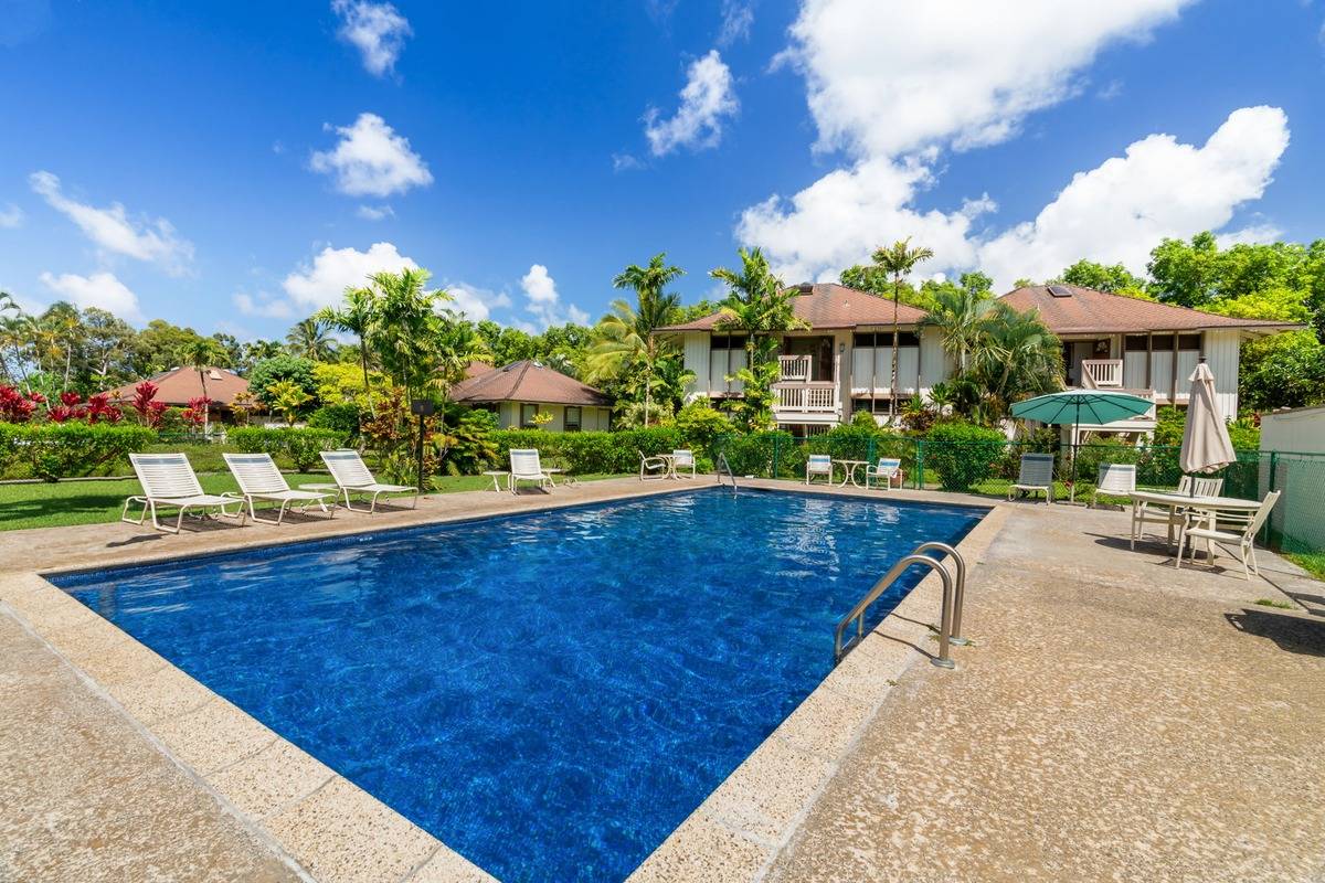 4480 Ka Haku Road, Unit 105 Princeville, HI 96722 - Photo 24 of 25 a view of a swimming pool with a patio