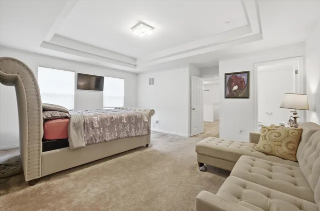 a bedroom with furniture and a couch