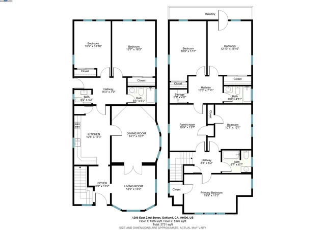 $799,000 | 1206 East 23rd Street, Oakland, CA 94606