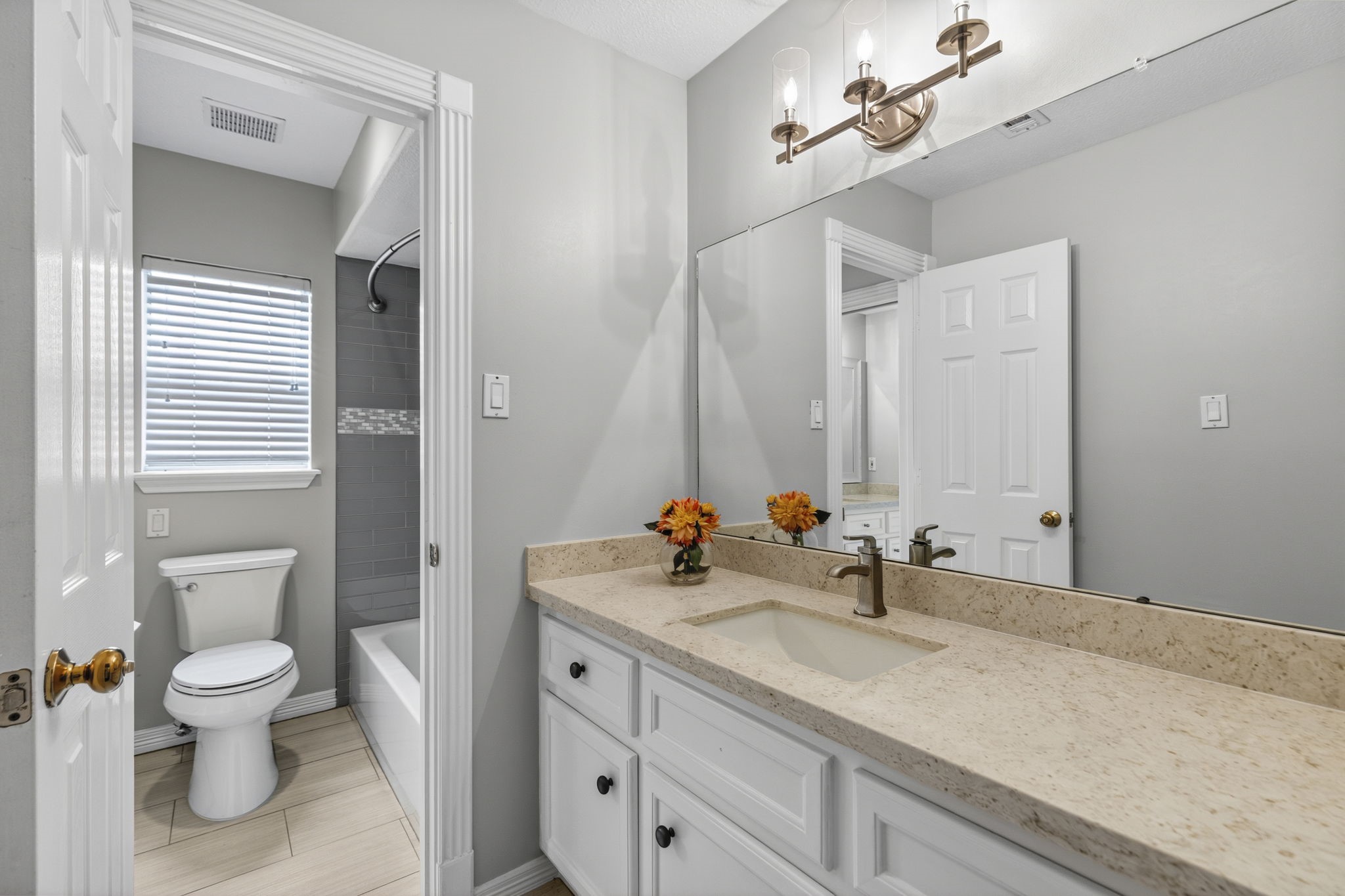 18310 Pamela Way Spring, TX 77379 - Photo 32 of 42 The updates of both hollywood bathrooms can be appreciated in this home.