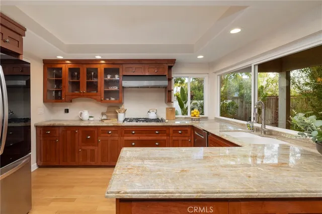 a room with cabinets and furniture