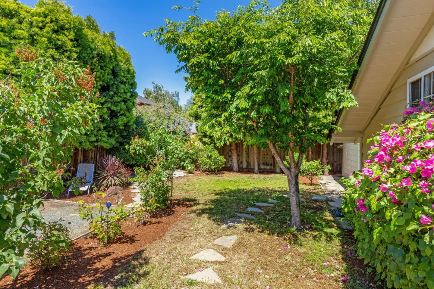 576 Bush Street Mountain View, CA 94041 - Photo 20 of 21 a backyard of a house with lots of green space