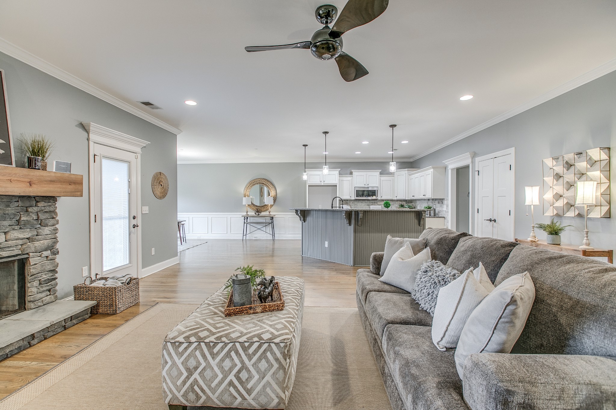 1102 Cascadeway Drive Murfreesboro, TN 37129 - Photo 9 of 45 a living room with furniture and a fireplace