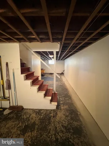 a view of a storage room