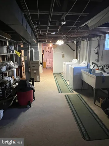 a view of storage and utility room