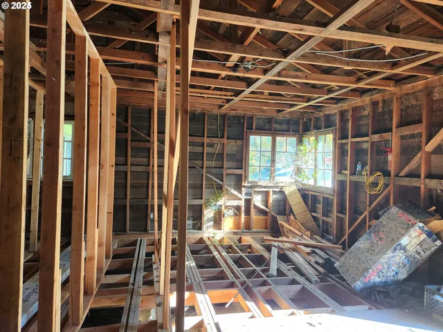 a close view of water heater room