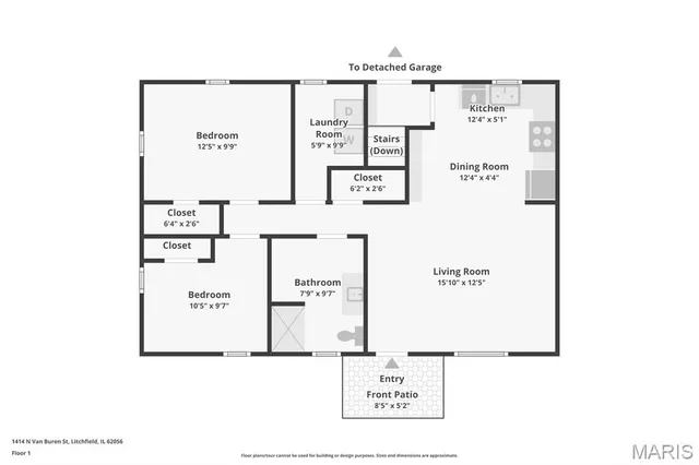 $119,900 | 1414 North Van Buren Street, Litchfield, IL 62056