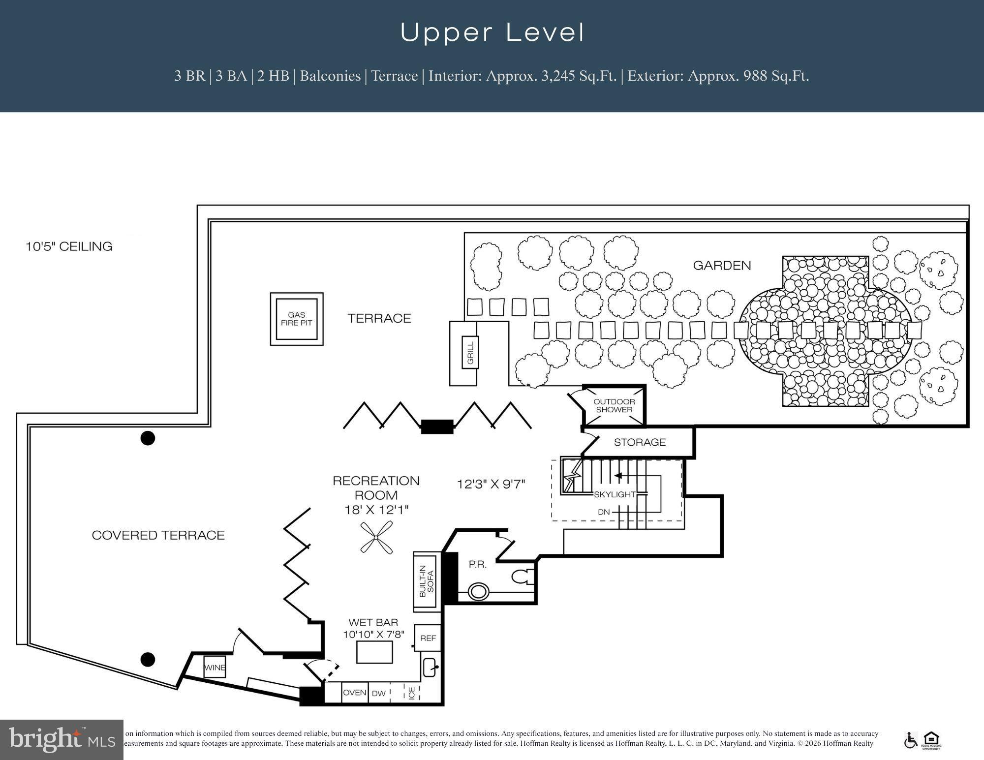 45 Sutton Square Southwest, Unit PH08 Washington, DC 20024 - Photo 9 of 10 VIO PH08 Upper Level Floor Plan