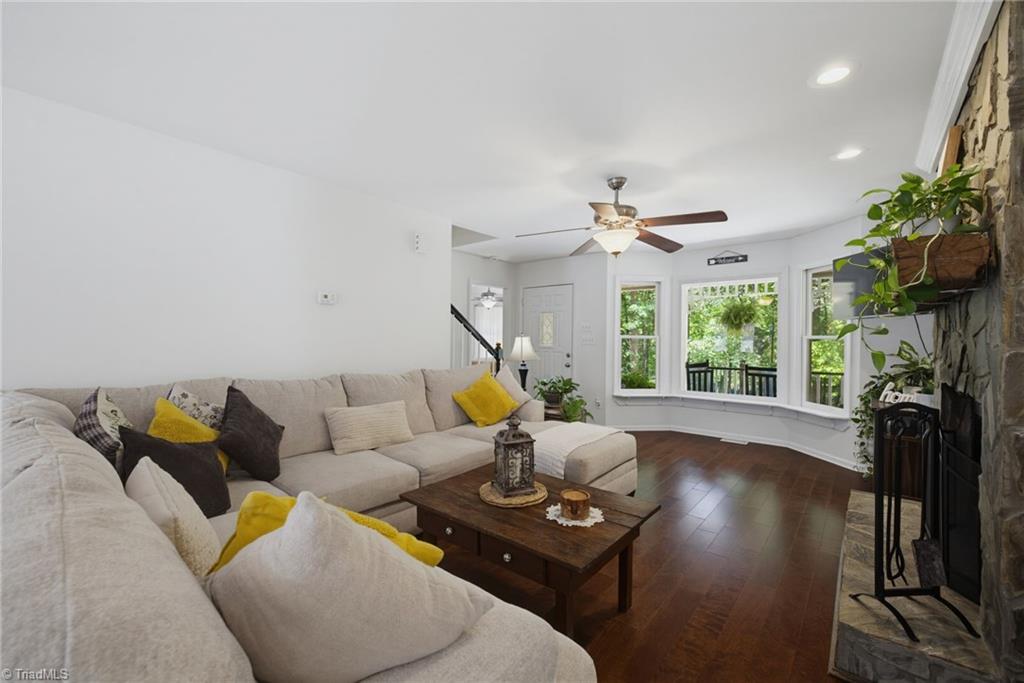 2800 Spencers Grove Road Browns Summit, NC 27214 - Photo 14 of 49 Beautiful living room with open windows.