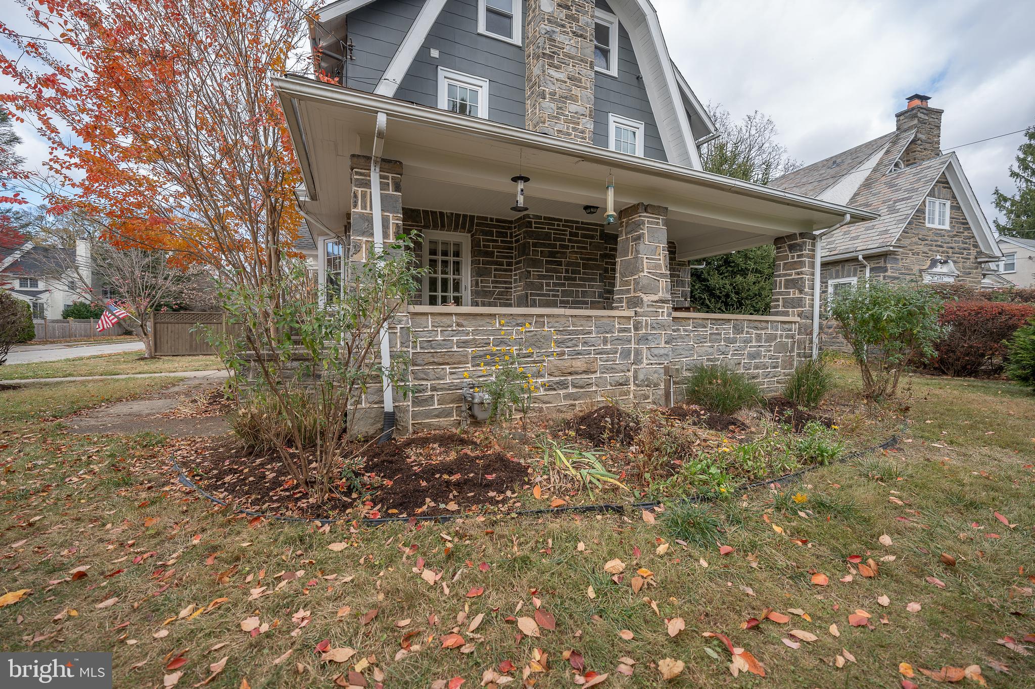 11 Glenbrook Road Ardmore, PA 19003 - Photo 14 of 37 Covered Stone Porch off of Living Room