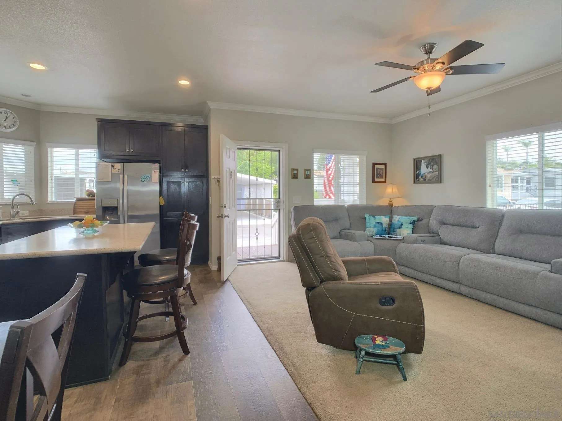 1315 Pepper Drive, Unit 2 El Cajon, CA 92021 - Photo 11 of 29 a living room with furniture and a large window