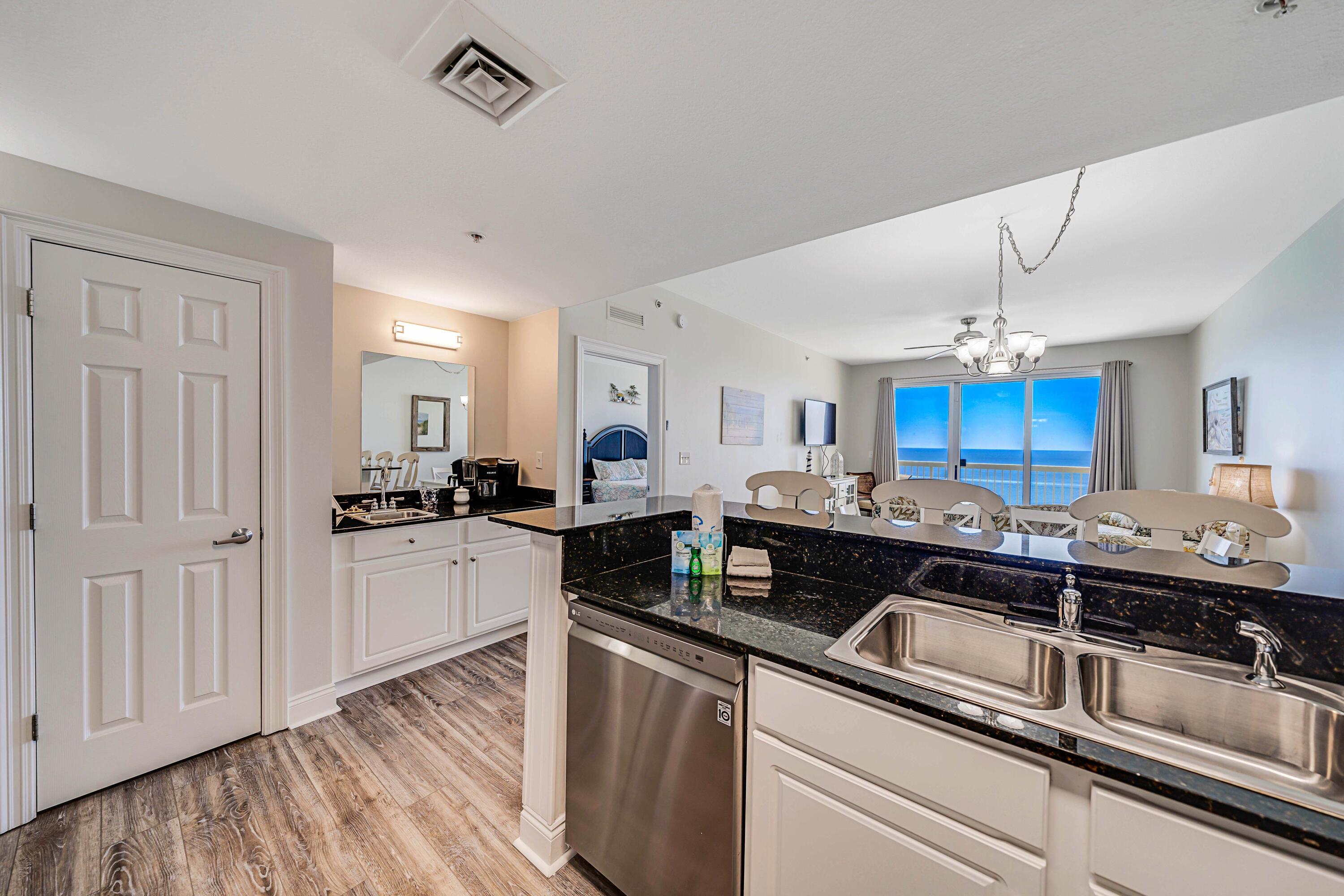 15817 Front Beach Road, Unit 1 1802 Panama City Beach, FL 32413 - Photo 13 of 68 View From Kitchen