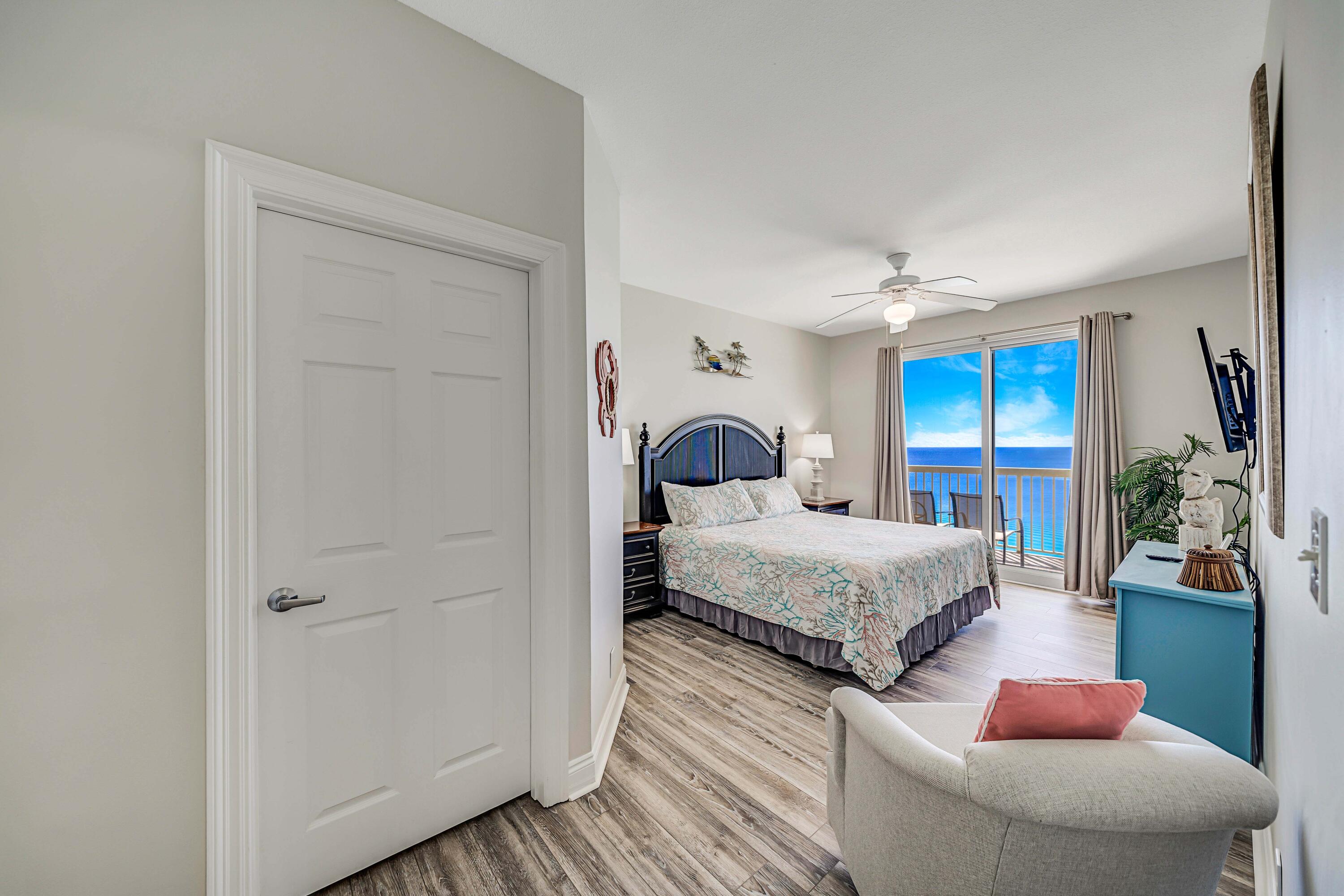 15817 Front Beach Road, Unit 1 1802 Panama City Beach, FL 32413 - Photo 23 of 68 Master Bedroom