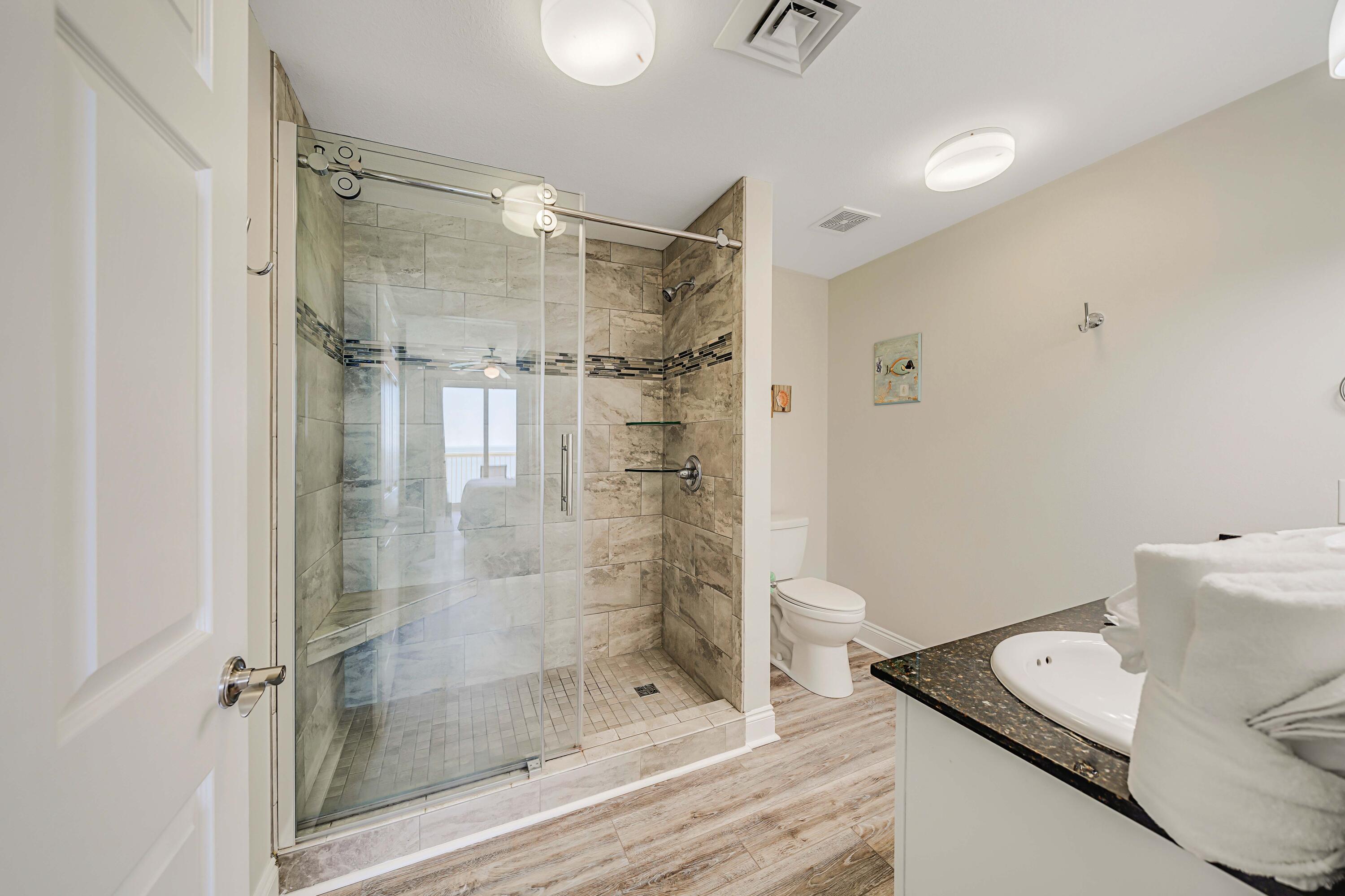 15817 Front Beach Road, Unit 1 1802 Panama City Beach, FL 32413 - Photo 25 of 68 Walk-In Shower